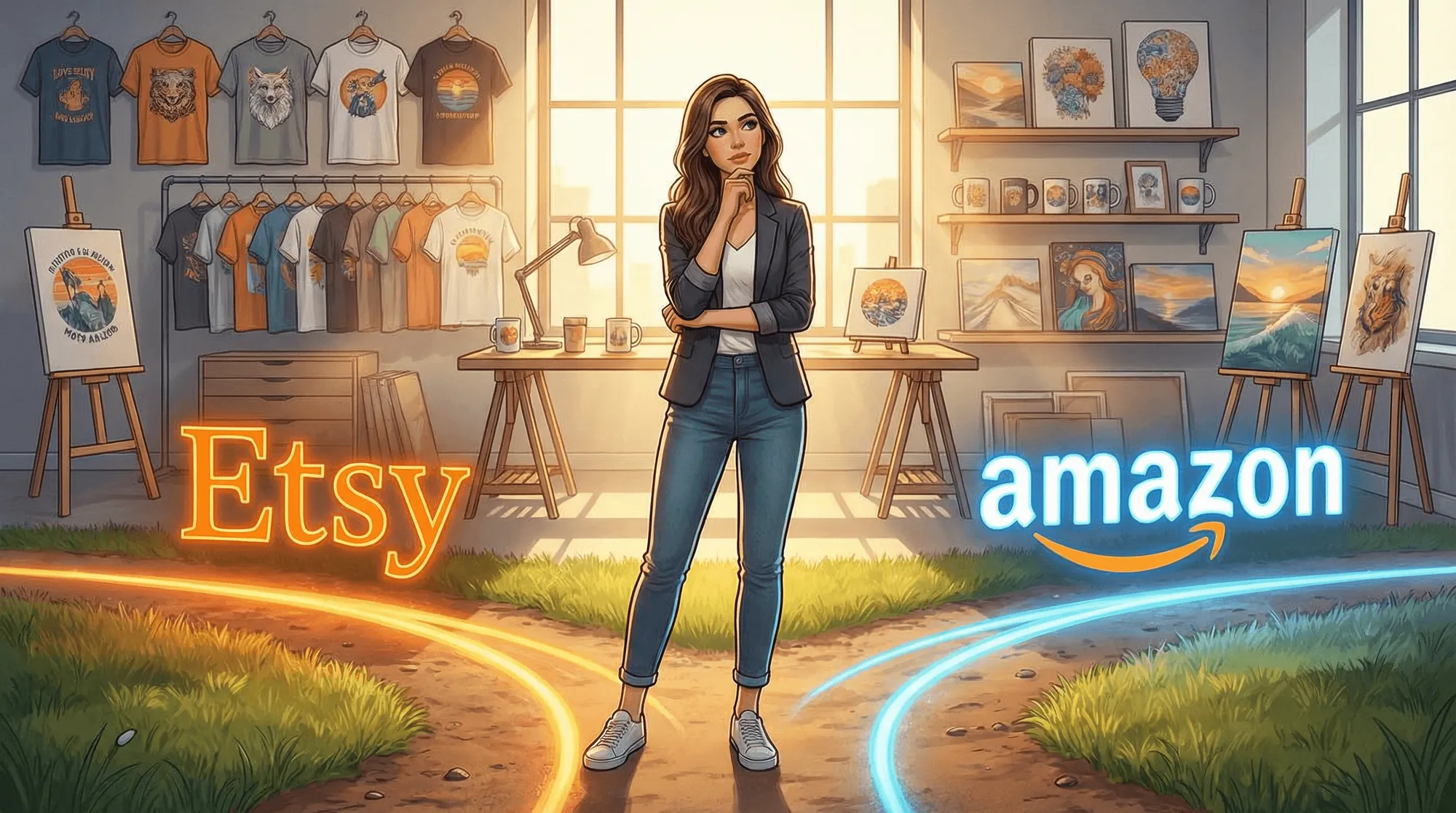 Cover for Etsy vs Amazon POD: Which Platform Will Make You More Money in 2025?