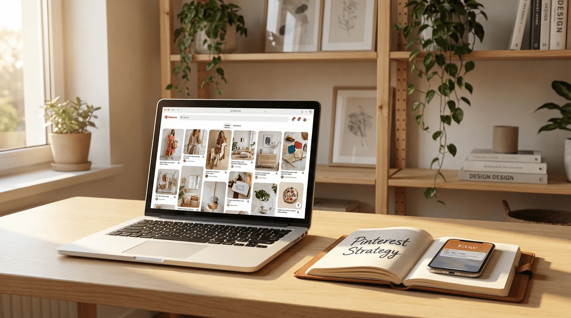 Cover for Etsy Pinterest Marketing: The Automated Path to Endless Traffic