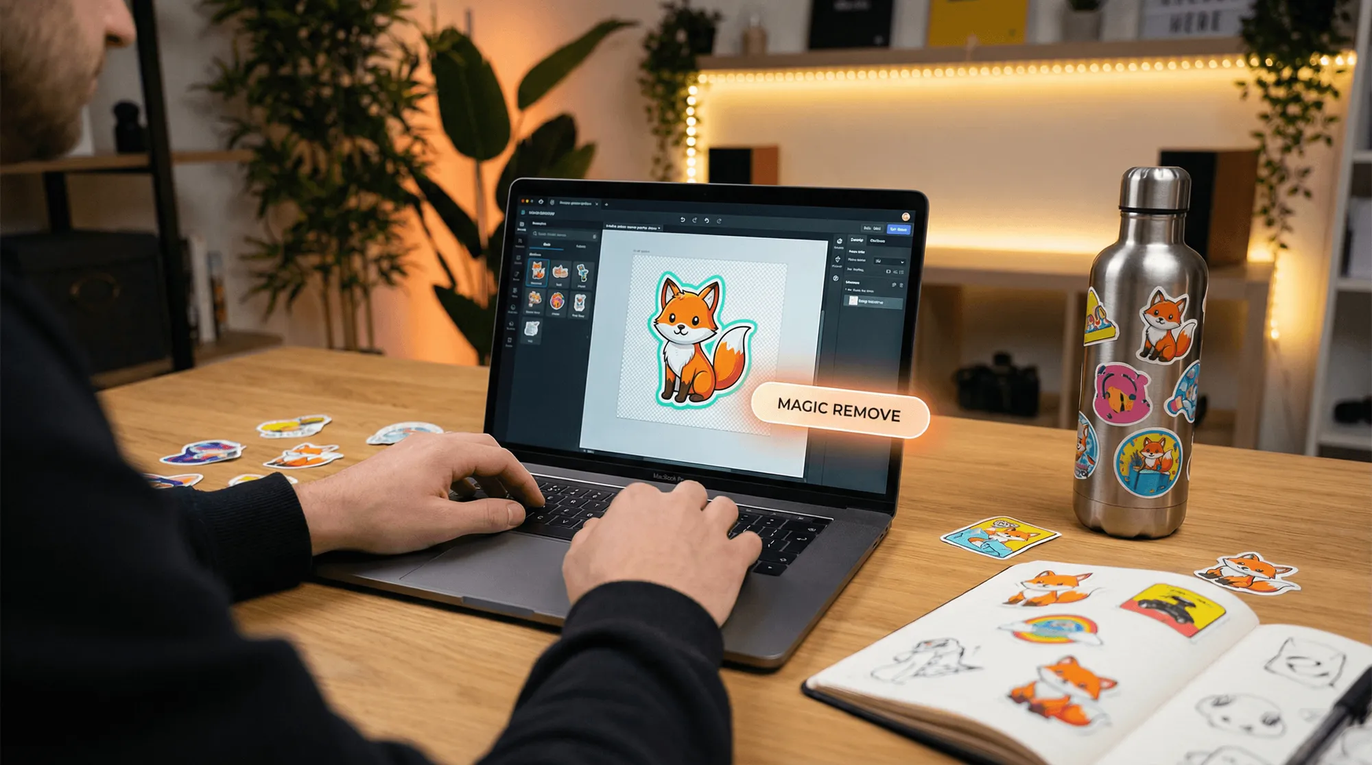 Cover for Design and Sell Stickers: The Secret to High-Margin Passive Income