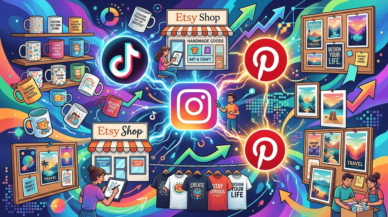 Mastering Social Media for Print on Demand: The Hub-and-Spoke Strategy blog post