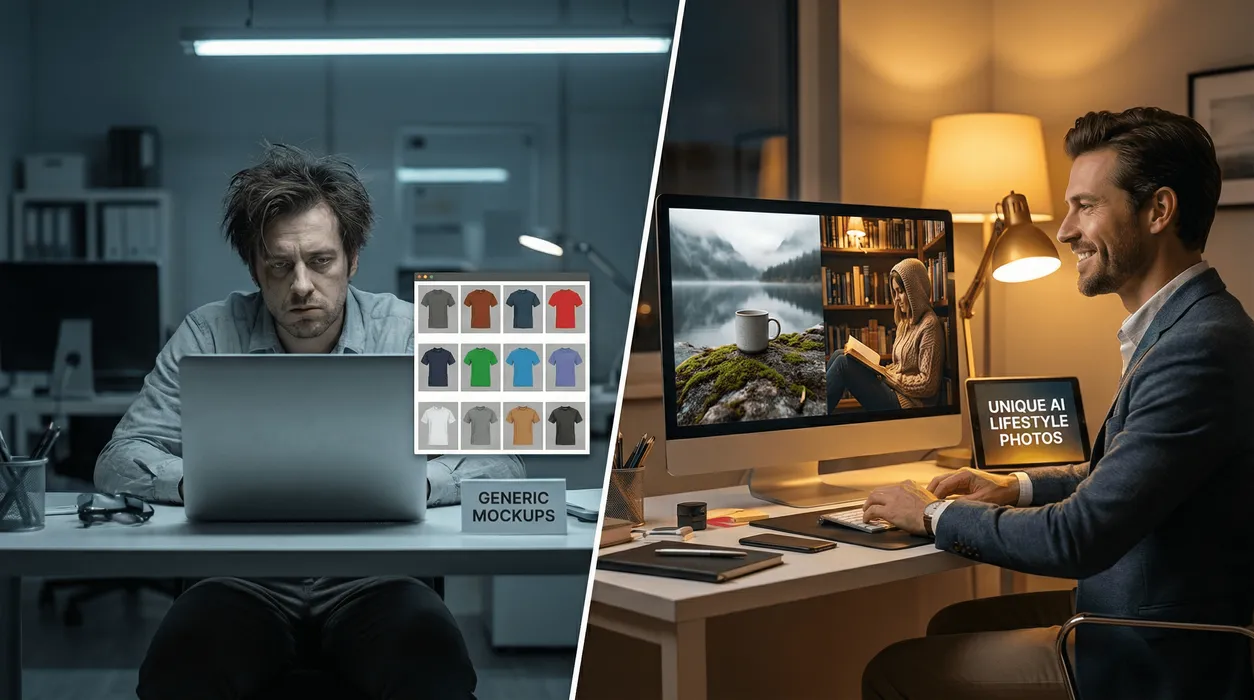 ListyStyle vs Placeit: Why Unique AI Images Outsell Generic Templates on Etsy blog post